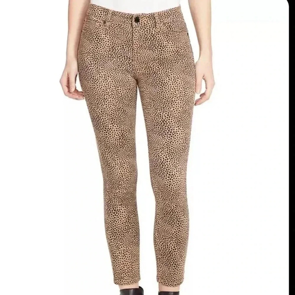 William Rast Perfect Ankle Skinny Animal Print Jeans - Picture 1 of 9